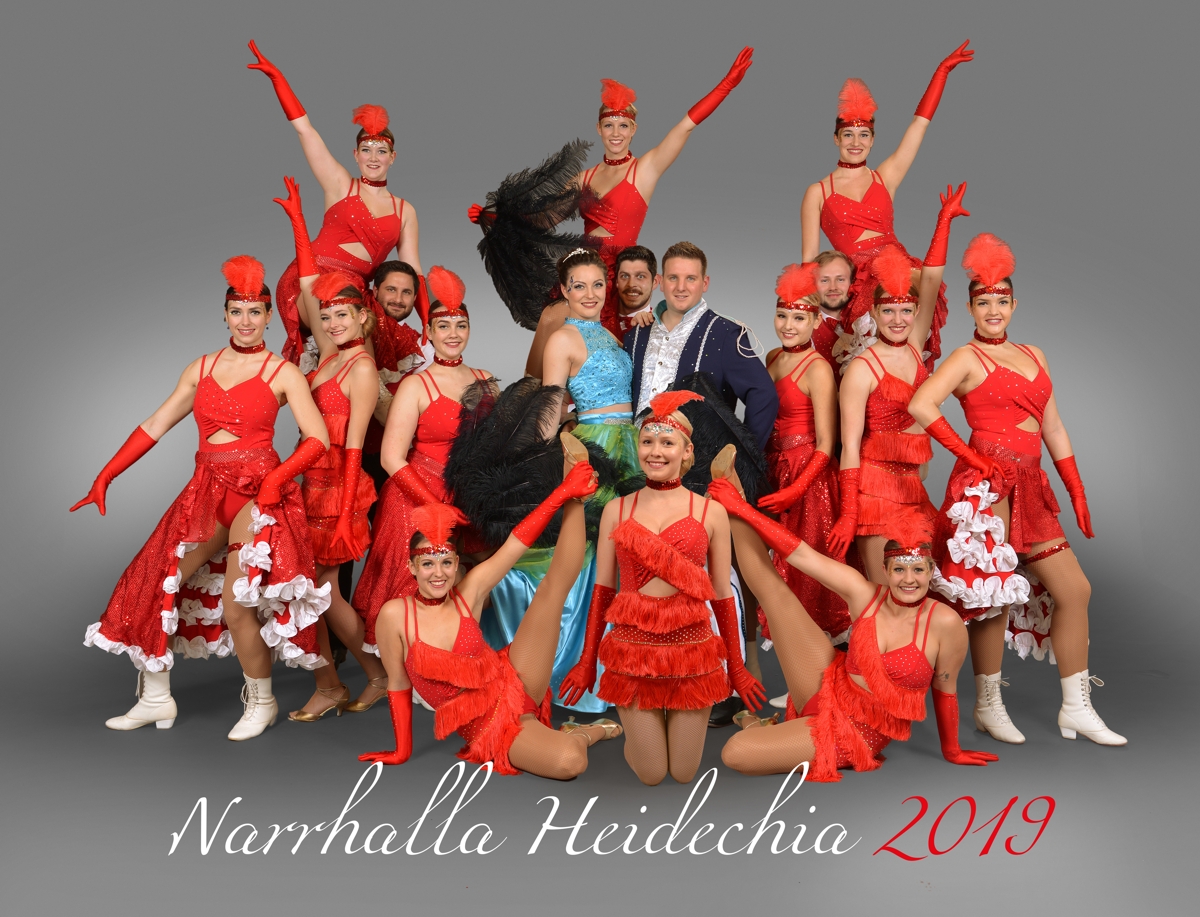 Narrhalla Heidechia_2019_Prinzenpaar und Garde